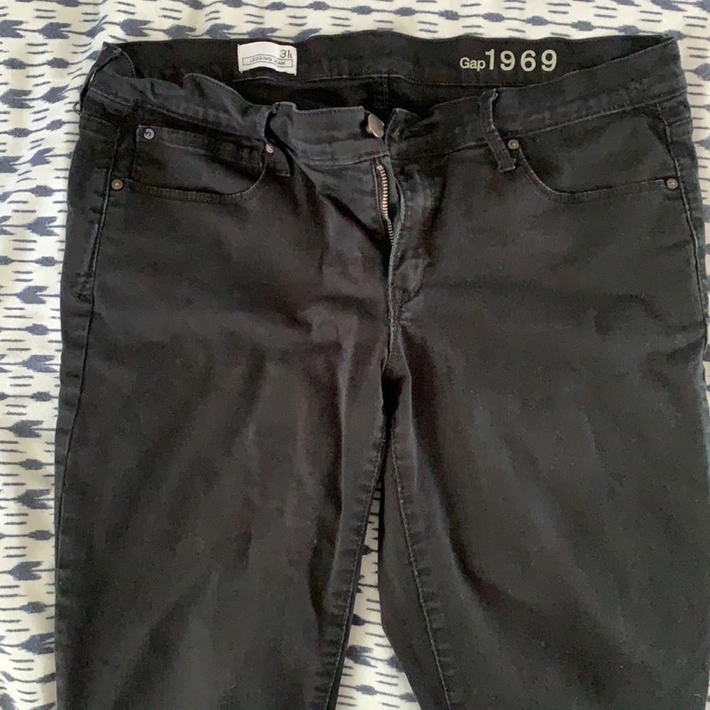Gap Long Inseam Black Jeans